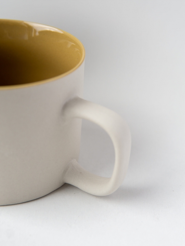rhoeco kinta teacup light grey mustard