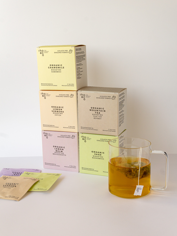 rhoeco organic herbal tea pyramid teabags