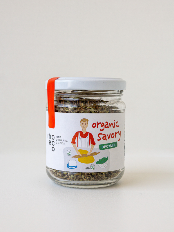rhoeco greek organic savory in jar