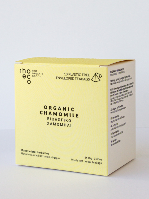 rhoeco chamomile herbal tea pyramid teabags