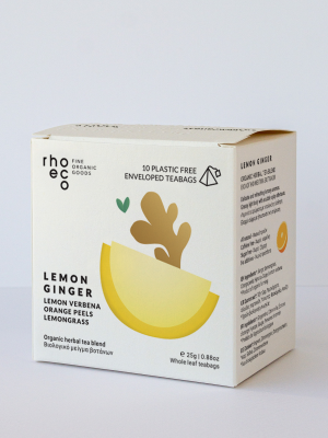 rhoeco-lemon ginger-organic herbal tea