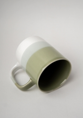 MUG CELADON/WHITE